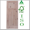 Porte en bois de Shaker d&#39;aulne de 3 panneaux Knotty